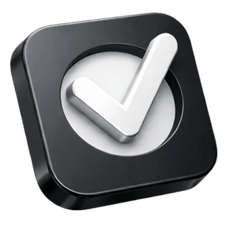 3D checkmark confirmation icon on the Valorwyck Finance about page